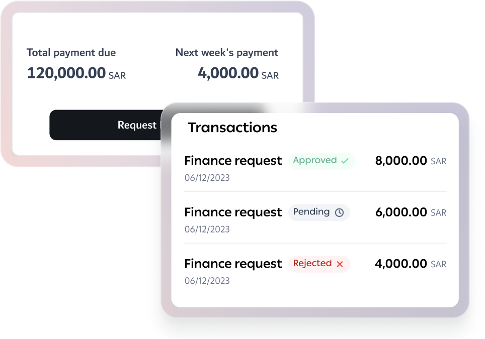Monitor balance, transactions, and payment dates